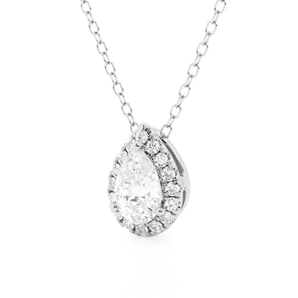 pear cut necklace  