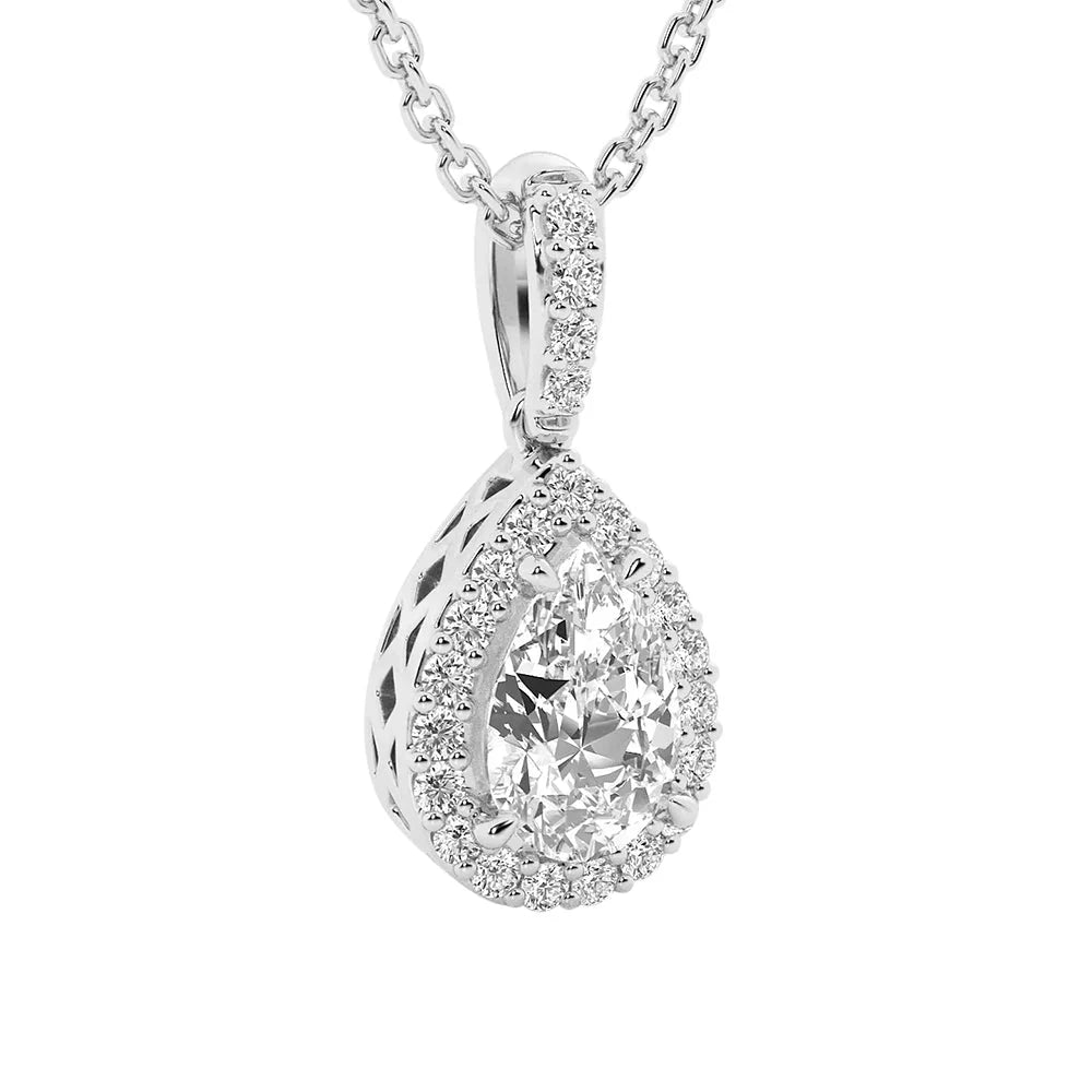 elegant pear pendant 