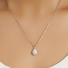 Load image into Gallery viewer, teardrop moissanite necklace  