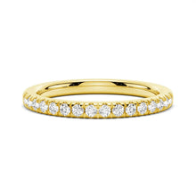 Load image into Gallery viewer, Dainty Pavé Moissanite Ring Stacked with Engagement Ring