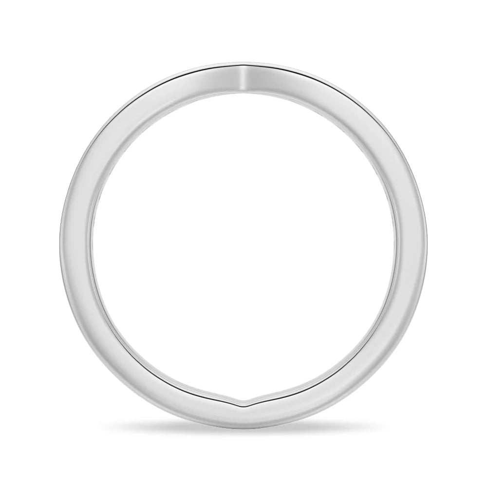 Slim Pavé Moissanite Wedding Band