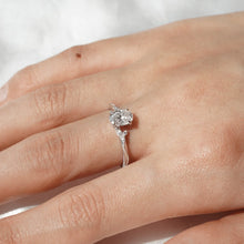 Load image into Gallery viewer, Minimalist Oval-Cut Moissanite Ring