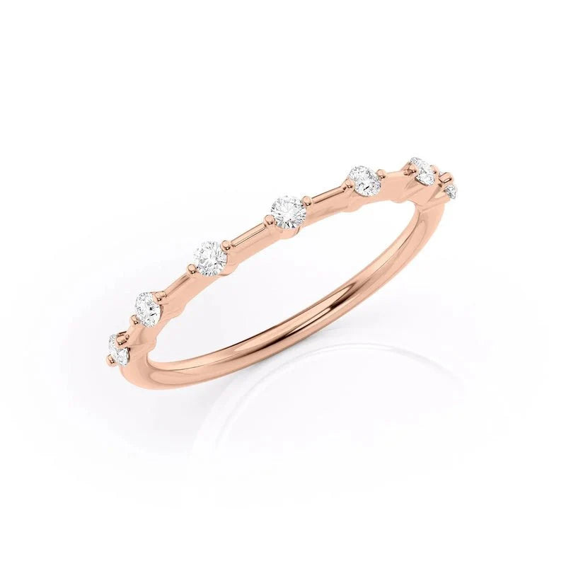 Petite Round Stone Eternity Ring