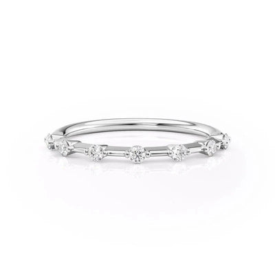 Elegant Stacking Moissanite Ring
