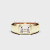 Gold and Platinum Men’s Engagement Ring
