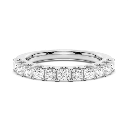 1.65 Carat Total Weight Moissanite Wedding Band Side View
