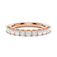 Load image into Gallery viewer, 925 Silver Princess Cut Moissanite Stackable Ring