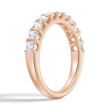 Load image into Gallery viewer, Princess Cut Moissanite Half Eternity Band | 1.65 CTW | 925 Silver to 18K Gold or Platinum