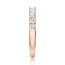 Load image into Gallery viewer, Princess Cut Moissanite Half Eternity Band | 1.65 CTW | 925 Silver to 18K Gold or Platinum