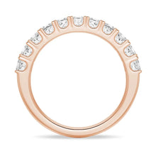 Load image into Gallery viewer, Stackable Princess Cut Moissanite Band in Rose Gold