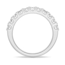 Load image into Gallery viewer, Half Eternity Moissanite Ring with Princess Cuts on Hand