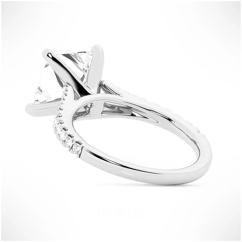 Elegant Engagement Ring with Split Band Detail