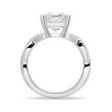 Load image into Gallery viewer, Princess Cut Twist Vine Moissanite Bridal Set