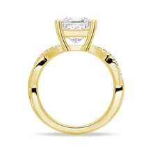 Load image into Gallery viewer, Princess Cut Twist Vine Moissanite Bridal Set