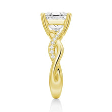 Load image into Gallery viewer, Princess Cut Twist Vine Moissanite Bridal Set
