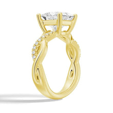 Load image into Gallery viewer, Princess Cut Twist Vine Moissanite Bridal Set