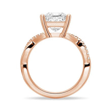 Load image into Gallery viewer, Princess Cut Twist Vine Moissanite Bridal Set