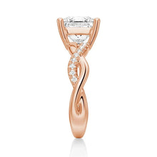Load image into Gallery viewer, Princess Cut Twist Vine Moissanite Bridal Set