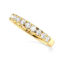 Load image into Gallery viewer, Slim Moissanite Band in Silver and Platinum

