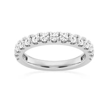 Load image into Gallery viewer, Stackable Wedding Ring with Round Moissanites