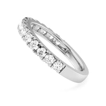 Load image into Gallery viewer, Radiant Brilliance – Round Moissanite Wedding Band in Gold or Platinum