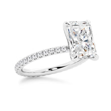 Load image into Gallery viewer, Radiant Cut Split-Shank Moissanite Bridal Set