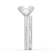 Load image into Gallery viewer, Radiant Cut Split-Shank Moissanite Bridal Set