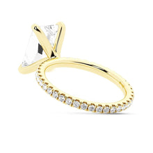 Load image into Gallery viewer, Radiant Cut Split-Shank Moissanite Bridal Set
