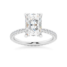 Load image into Gallery viewer, Radiant Cut Split-Shank Moissanite Bridal Set