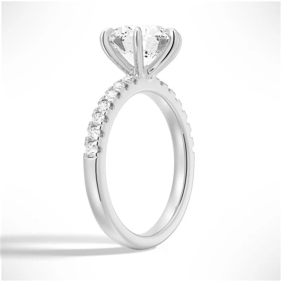 Classic Six-Prong Moissanite Ring for Proposal