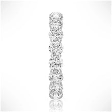 Load image into Gallery viewer, 925 Silver Moissanite Eternity Wedding Band – Top Angle