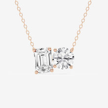 Load image into Gallery viewer, dual stone pendant  