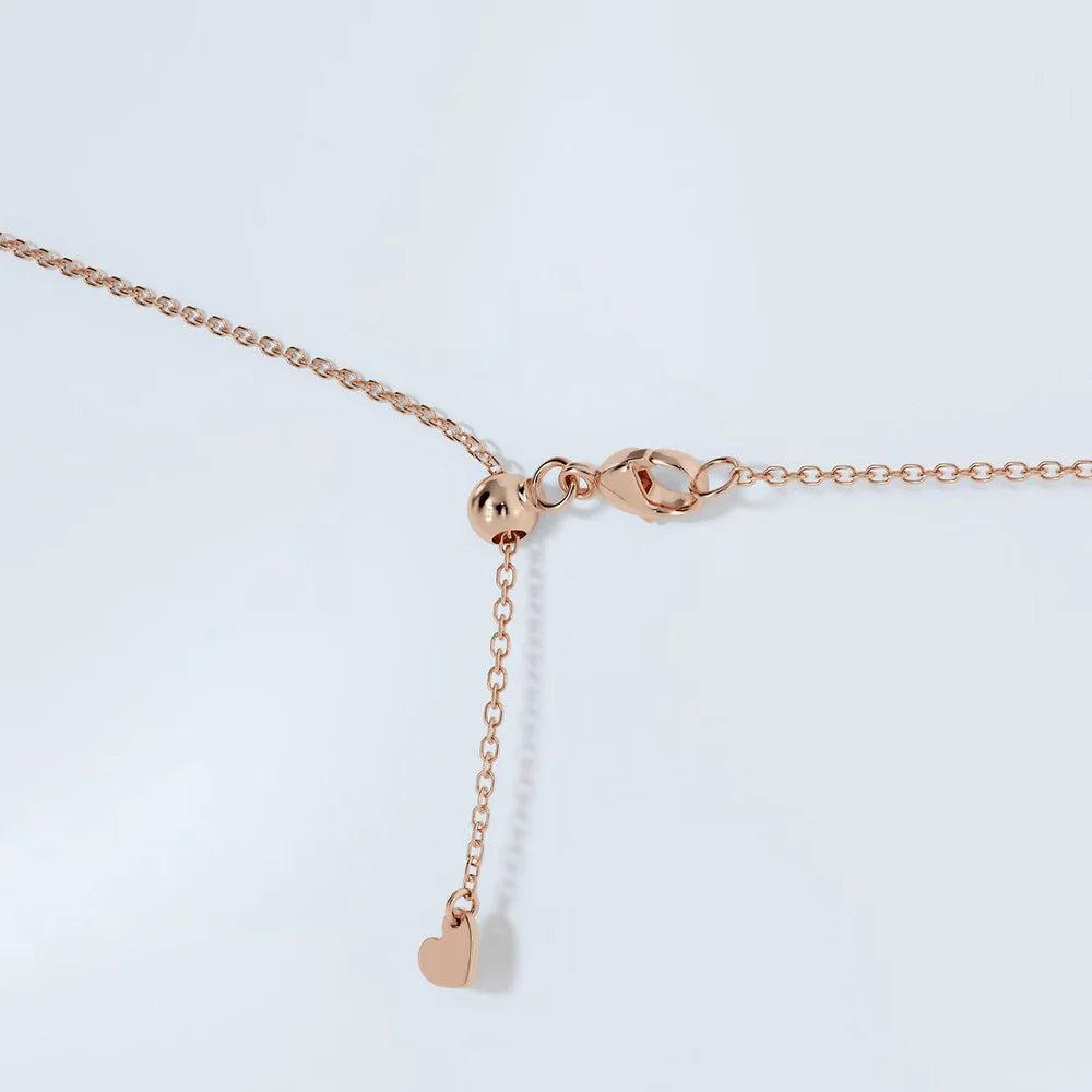 Dual Moissanite Pendant – Round & Emerald Cuts | Silver & Gold Options