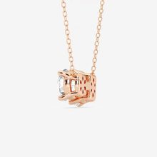Load image into Gallery viewer, Dual Moissanite Pendant – Round &amp; Emerald Cuts | Silver &amp; Gold Options