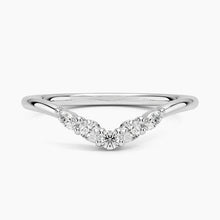 Load image into Gallery viewer, Round and Marquise Moissanite Wedding Band