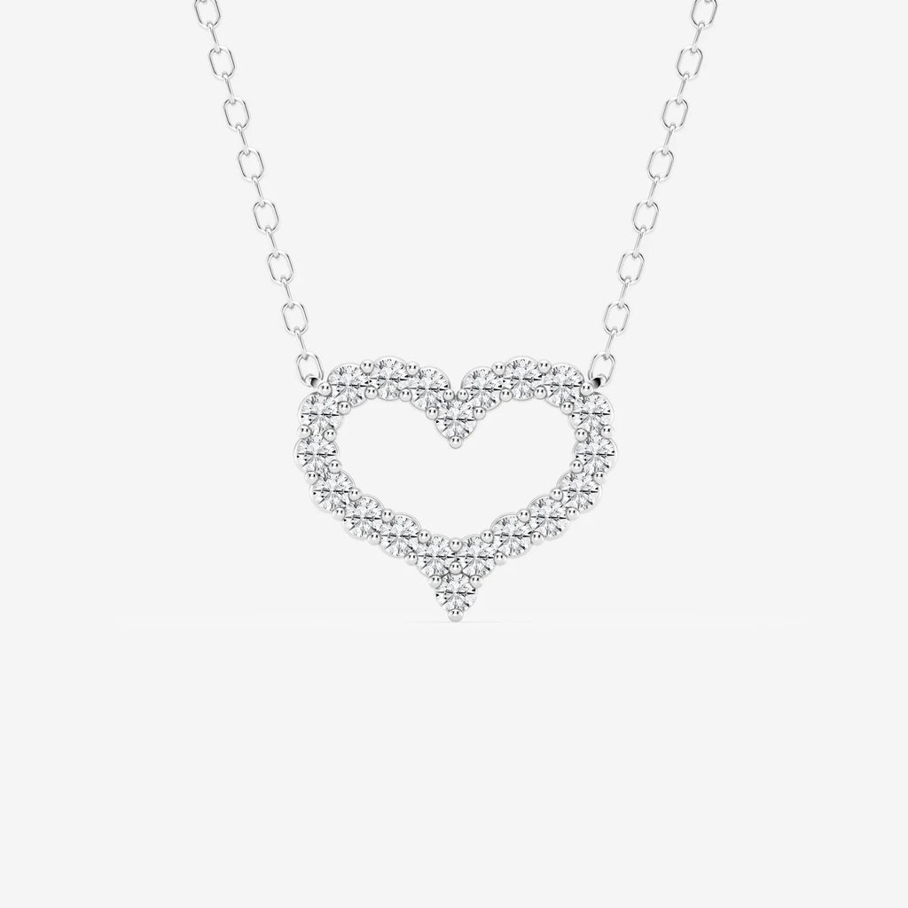 open heart necklace  