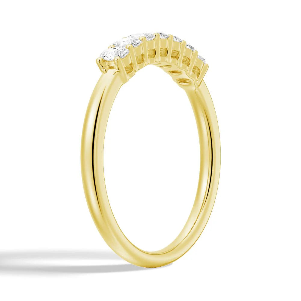 Classic Shared Prong Moissanite Ring