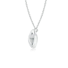 Load image into Gallery viewer, Infinity Moissanite Necklace – Sideways Pave Set | Silver &amp; Gold