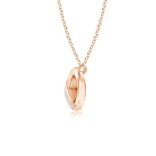 Load image into Gallery viewer, Infinity Moissanite Necklace – Sideways Pave Set | Silver &amp; Gold