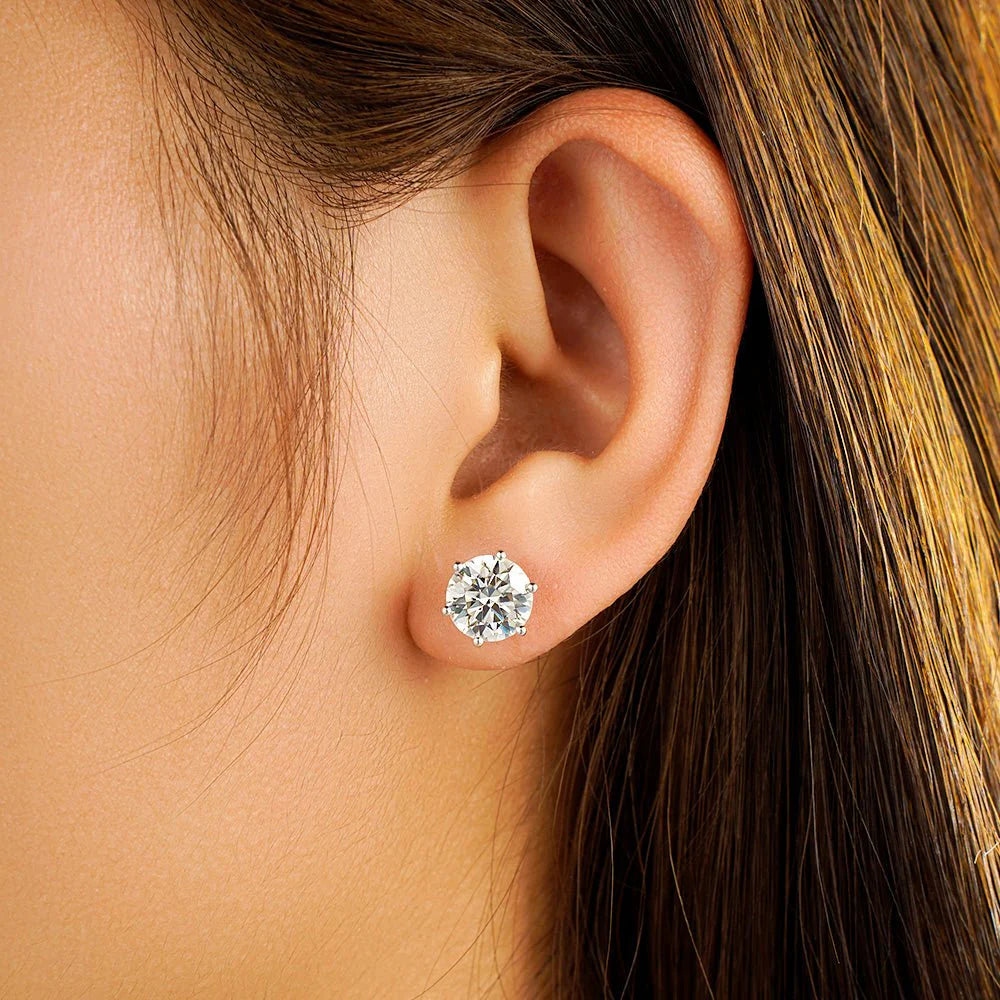 six prong earrings 