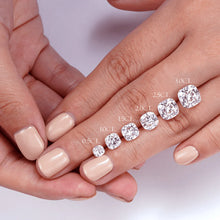 Load image into Gallery viewer, Cushion Cut Lab-Grown Diamond Engagement Ring – Hidden Halo, Solitaire Setting