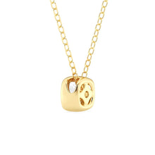 Load image into Gallery viewer, Cushion Cut Moissanite Necklace – Bezel Set Pendant | Silver &amp; Gold