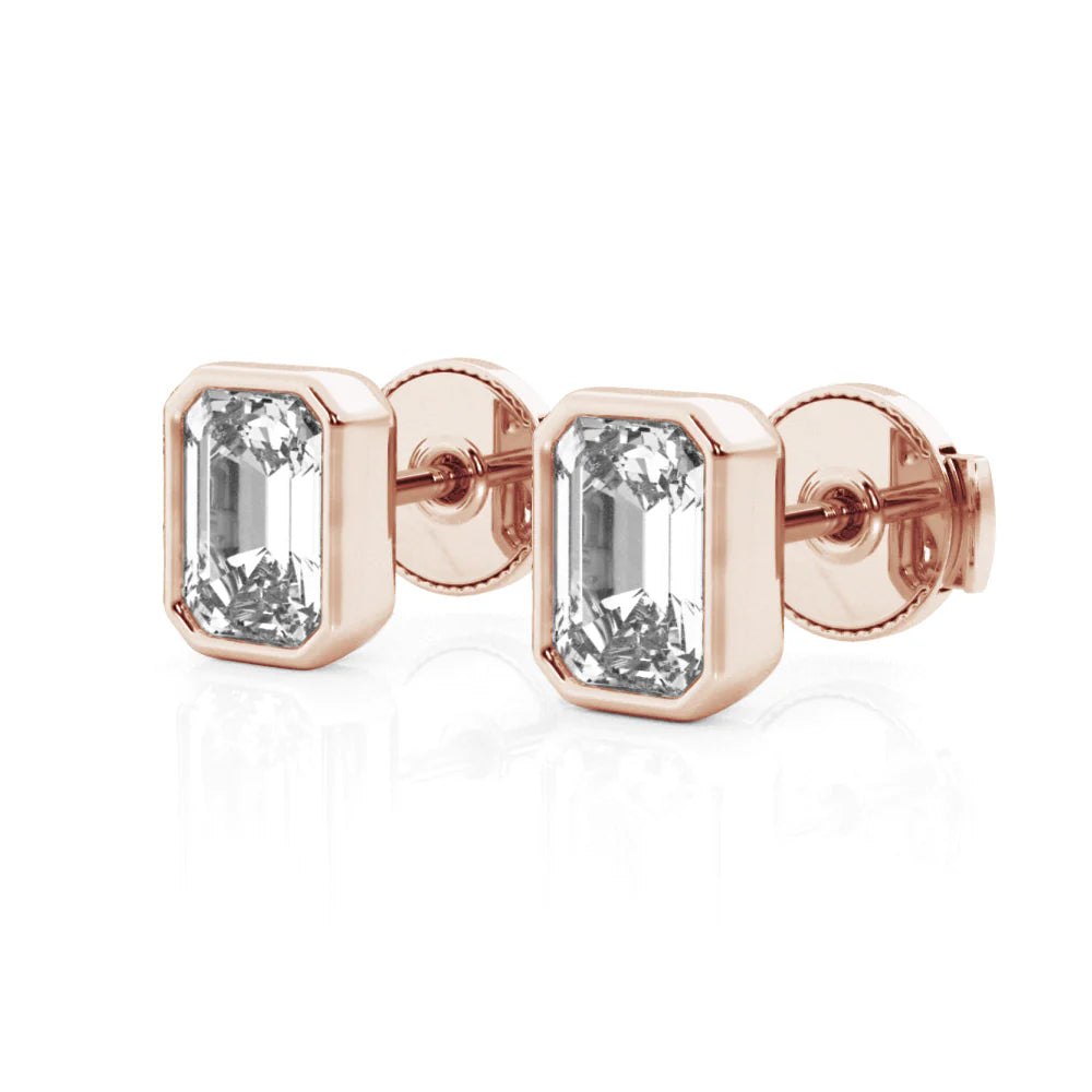 dainty moissanite studs  