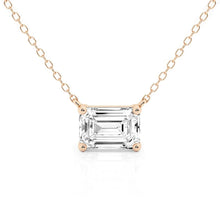 Load image into Gallery viewer, emerald cut pendant  
