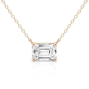emerald cut pendant  