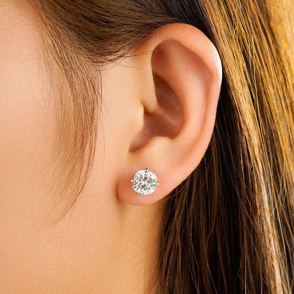 cushion cut earrings