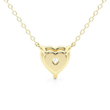 Load image into Gallery viewer, Heart Cut Moissanite Pendant – Solitaire Necklace | Silver &amp; Gold