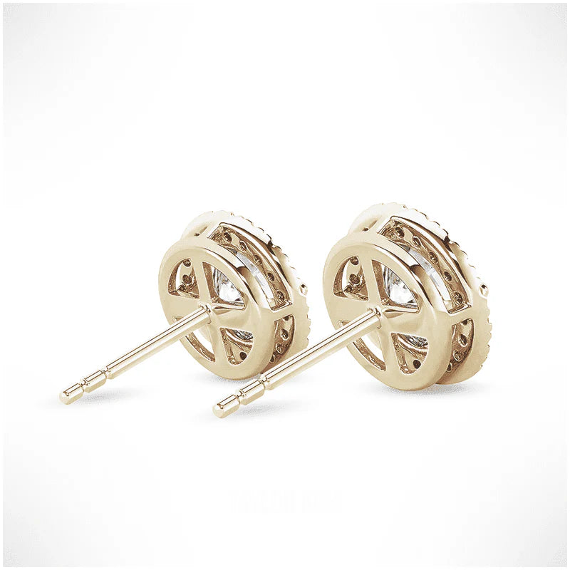 Starlight Sparkle Stud Earrings – 2CT Moissanite Star Earrings in Silver, Gold & Platinum