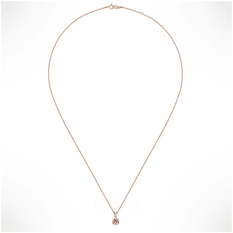 Starry Night Moissanite Pendant – 1 CT Round Cut | S925 Silver Necklace
