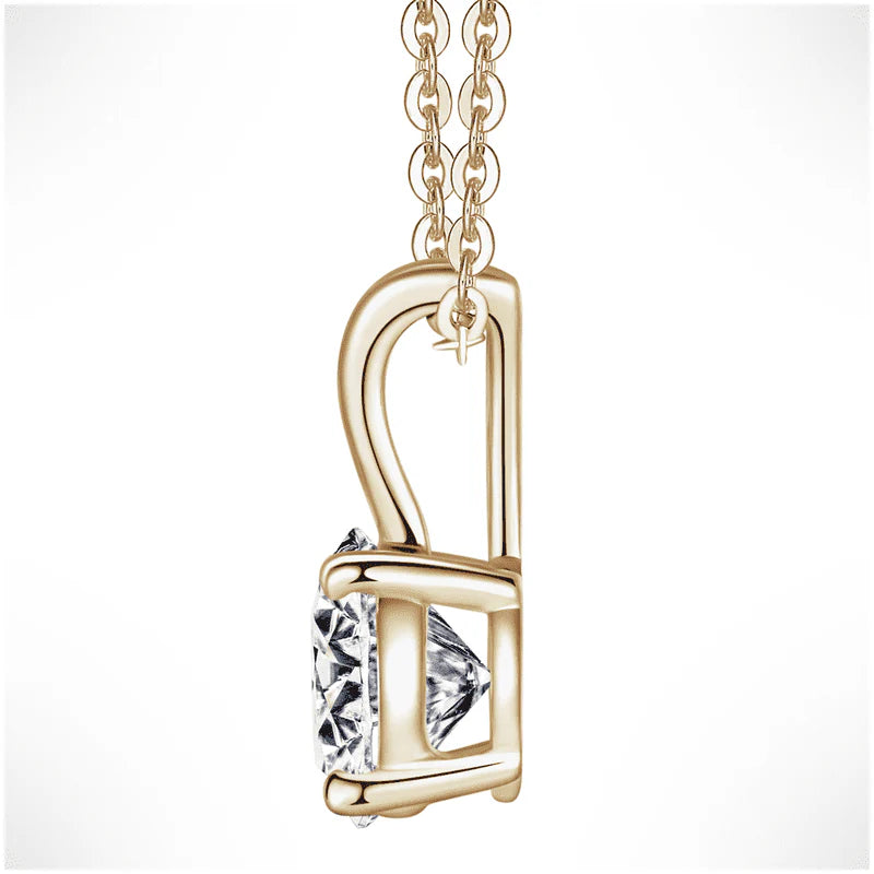 Starry Night Moissanite Pendant – 1 CT Round Cut | S925 Silver Necklace
